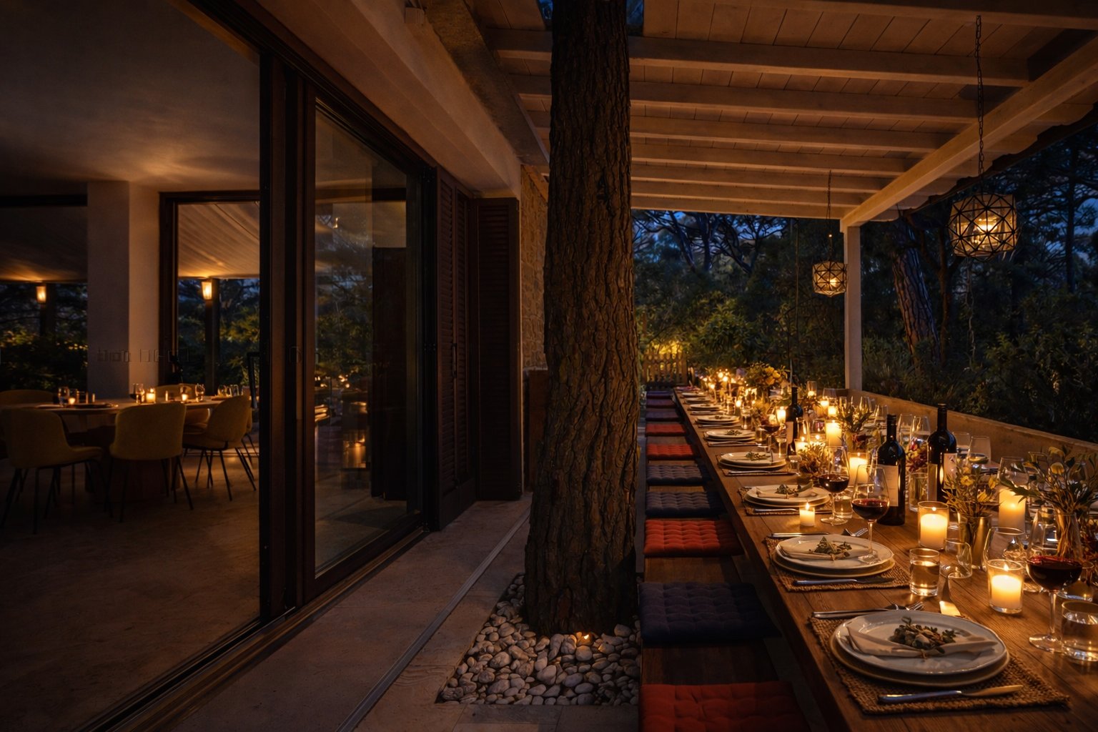 Pergola Evening Wide